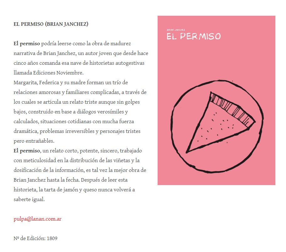 BrianJanchez's tweet photo. @revistanan reseña mi historieta "El Permiso" en este link ———> https://t.co/6NBJMB4Jar #TalVez #MiMejorObra #Faaaaah https://t.co/gBd9vHFaee