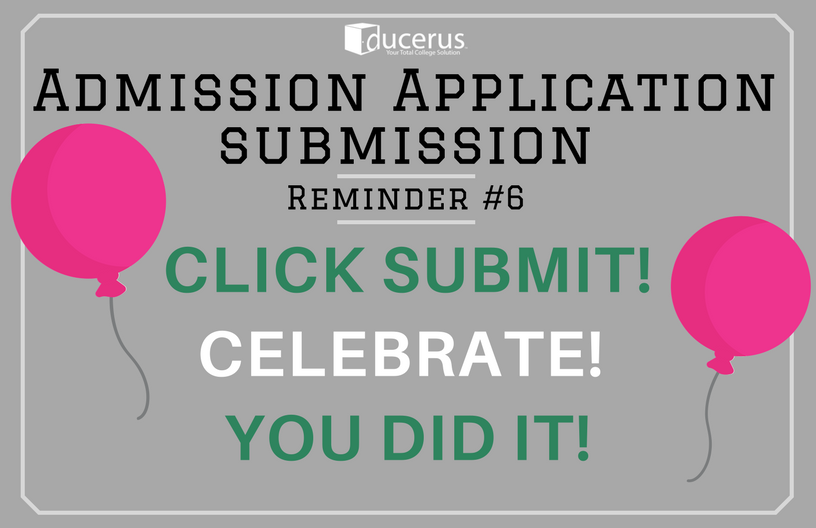 DucerusCarlsbad's tweet photo. OMG! You did it! Your #Admissions Applications should be submitted as long as you've followed each of our #Tips and reminders today! If you're still not ready, email us at info@ducerus.com so #Ducerus can help you through the sticky stuff! If you hit SUBMIT, #Congratulations! :) https://t.co/iBJnGrVLm6