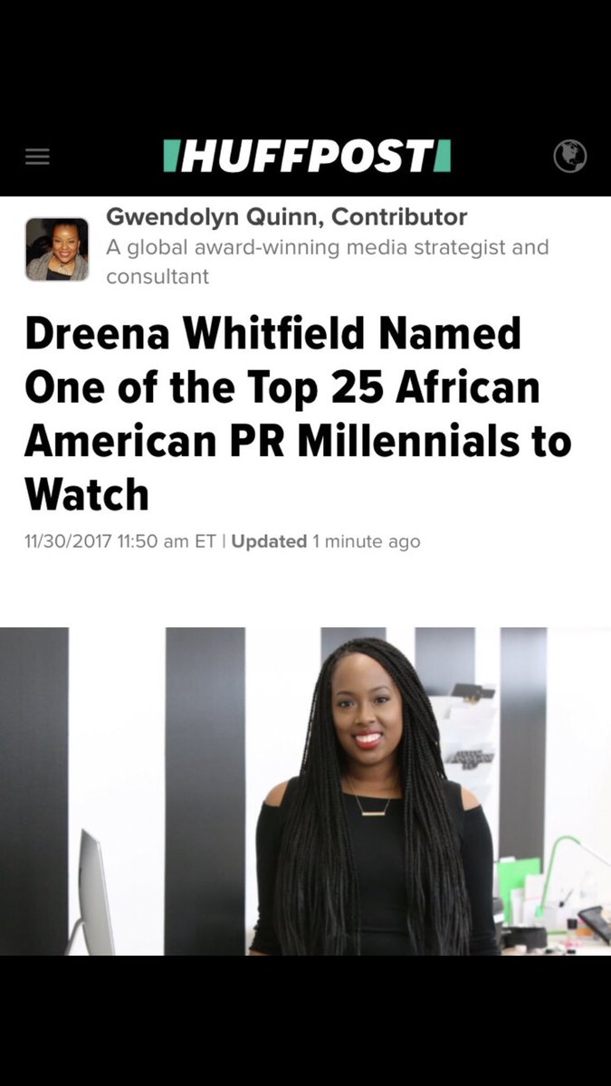 ciarabrookspr's tweet photo. Check out #PRMillennial on the rise @WhitPR by clicking the link below! #DreenaWhitfield
#DreenaWhitPR
#WhitPR
#GwendolynQuinn
#AntoniceJackson
#Top25AAPRMillennials
#BlackPublicistsRock
#PRLife
#AAPRC
#GlobalCommunicator 
https://t.co/S9jDICsWyn https://t.co/T9pwFRMeUU
