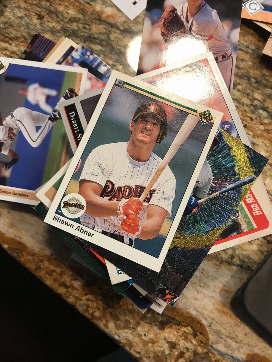 Crockdaddyfresh's tweet photo. @OpTic_Scumper @ShawnAbner guys look what I️ came across.. a mint condition 1990 upper deck Shawn Abner https://t.co/qztCbgXWGQ