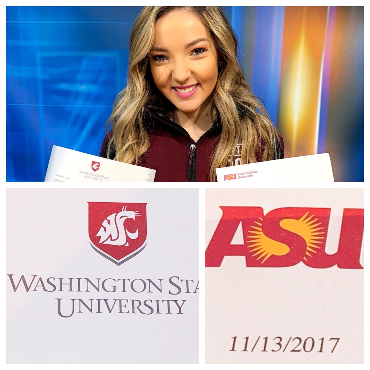 WCTV19's tweet photo. Trust the process and a commitment to excellence. @faith_crombie’s hard work is paying off. She was recently accepted to the Murrow College at Washington State and ASU’s Cronkite School. #gomurrow #cronkitenation https://t.co/45h4hcfZca