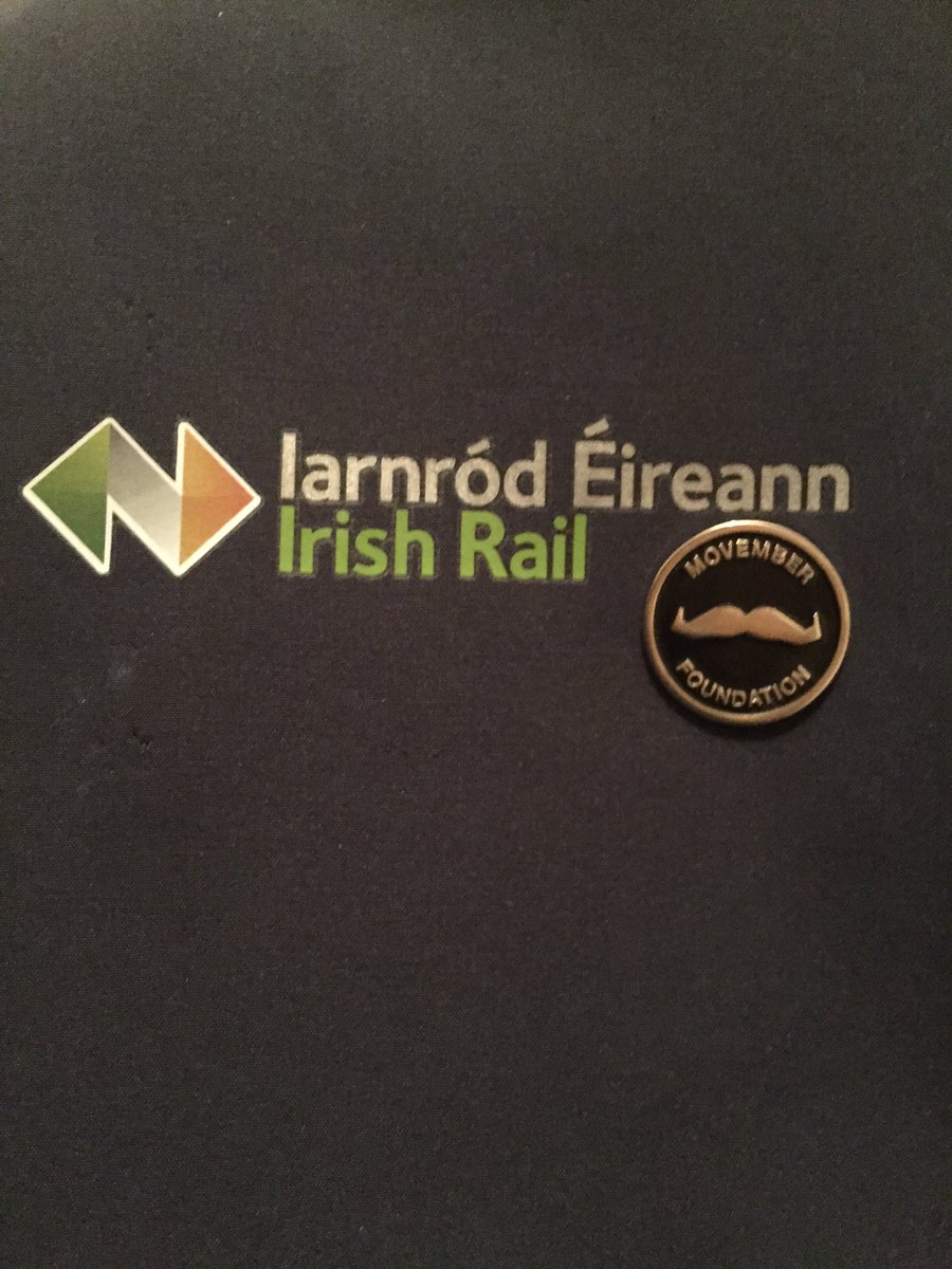 delmac100's tweet photo. Last day of  Movember thanks to @MovemberIreland and @IrishRail for the support https://t.co/mUrkNZfB4f https://t.co/OQrauvU8I7