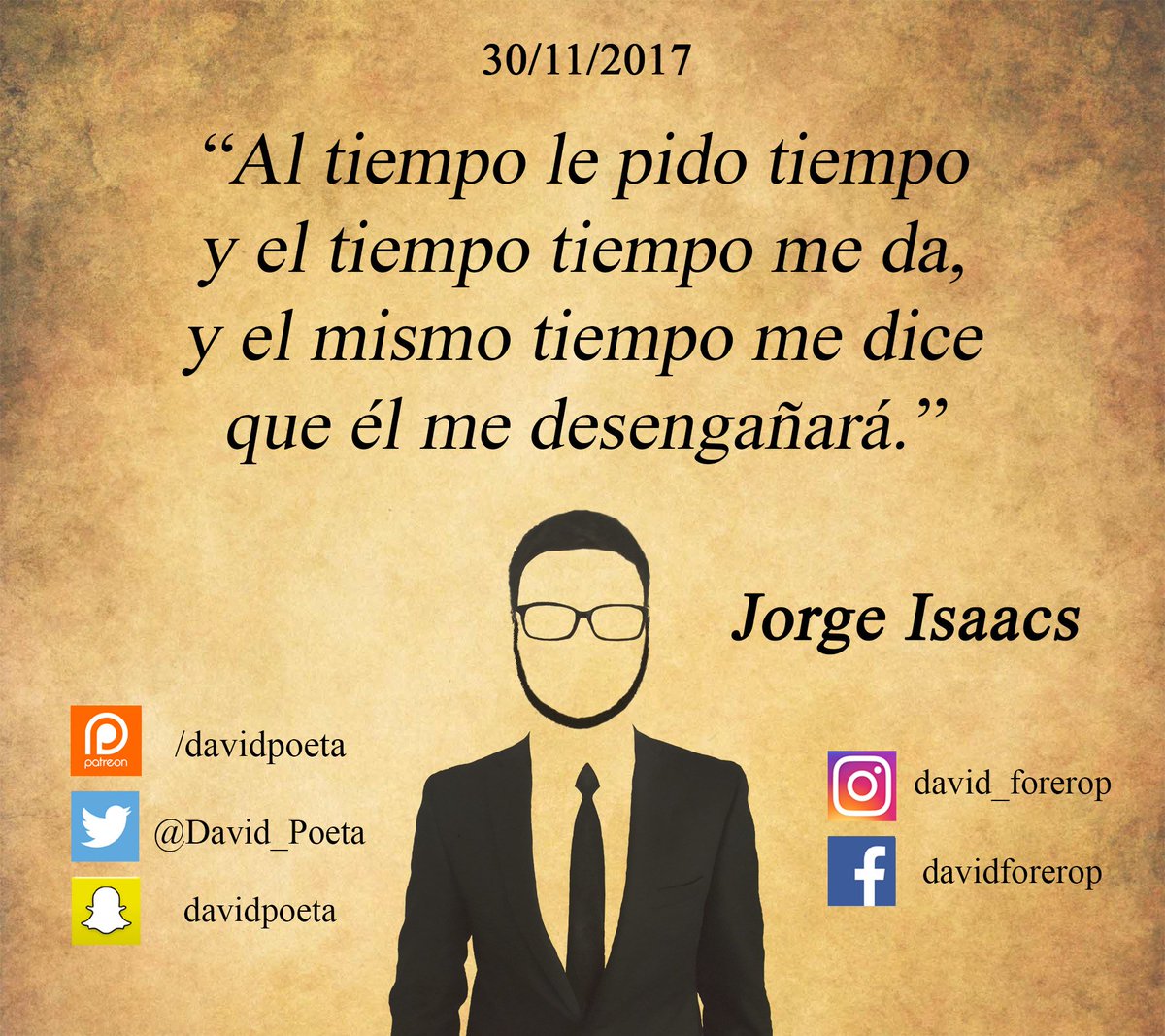 david_forerop's tweet photo. Porque todo lo bueno que promueva el arte hay que apoyarlo, me sumo a la campaña #ColombiaLeeMaria de #LeeLoQueQuierasPeroLee 📚

Terminemos #Noviembre con aquel canto de Tiburcio, recordando la obra de #JorgeIsaacs 

#DavidForero #DavidPoeta #FraseDelDia #Maria #ALeer 📖 https://t.co/M2T3xOMGt8