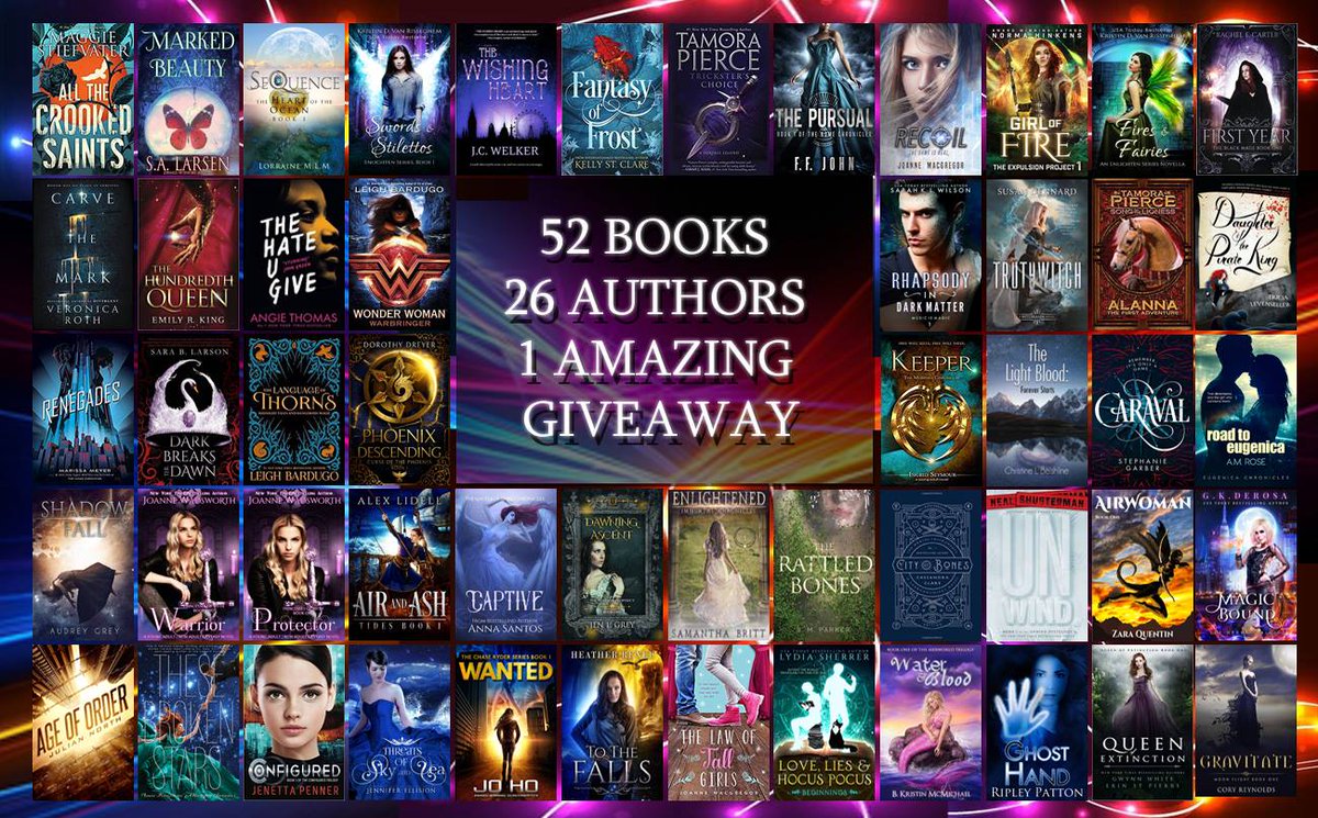 TheLightBlood's tweet photo. 52 awesome paperbacks, 52 fabulous ebooks, 2 lucky winners! Enter the #52YABookBlitz2017 #Giveaway now: https://t.co/oQwko8azb0 #YAlit https://t.co/dcsnlOKhC0