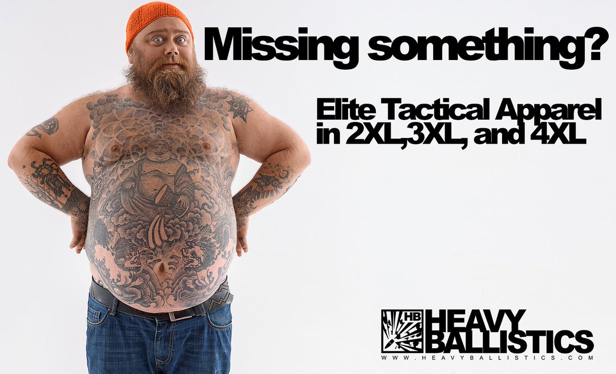 HeavyBallistics's tweet photo. We have fluffy sizes.  Time to #getheavy ! #heavyballistics #gunshirts #patrioticshirts #rangewear https://t.co/xhBCpqCkum