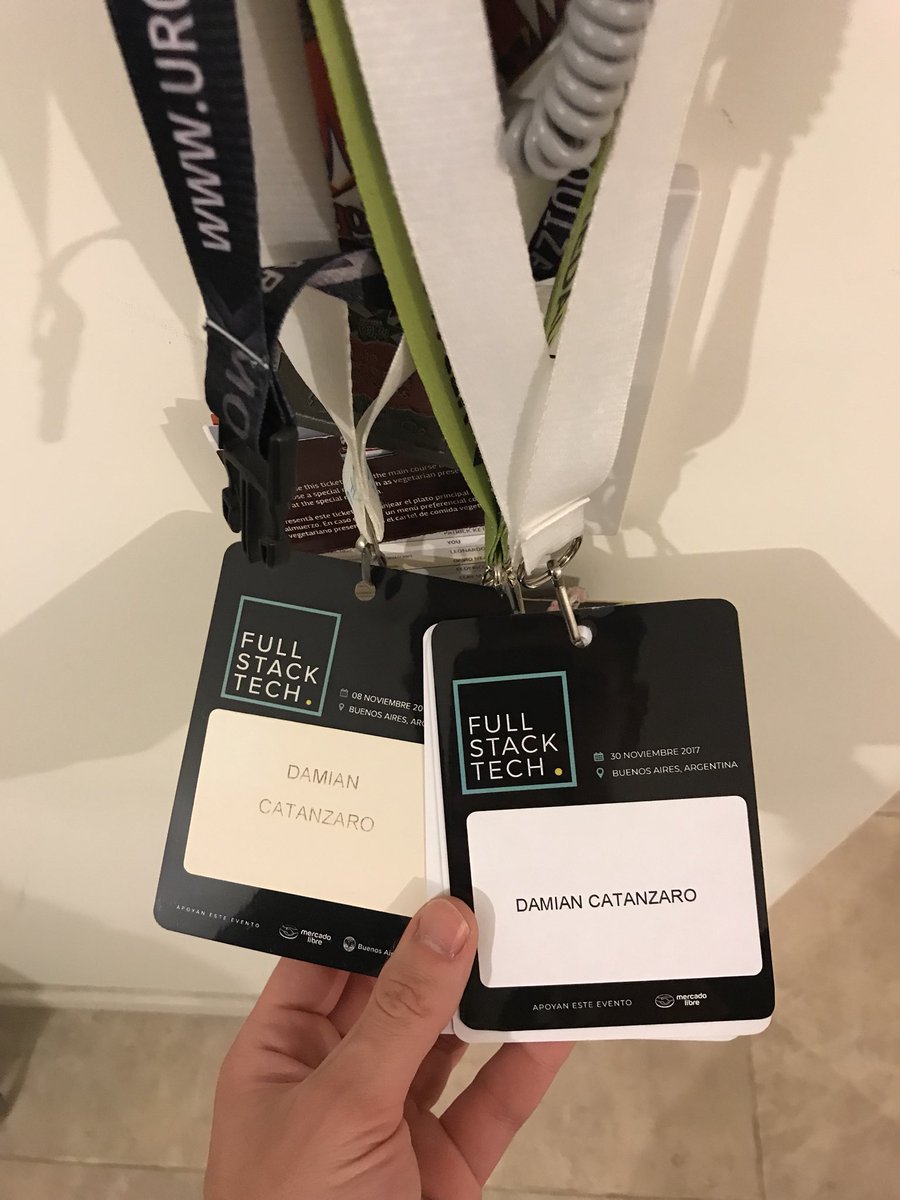 DamianCatanzaro's tweet photo. Seguimos coleccionado #FullStackTech2017 https://t.co/aj2zZzSv0J