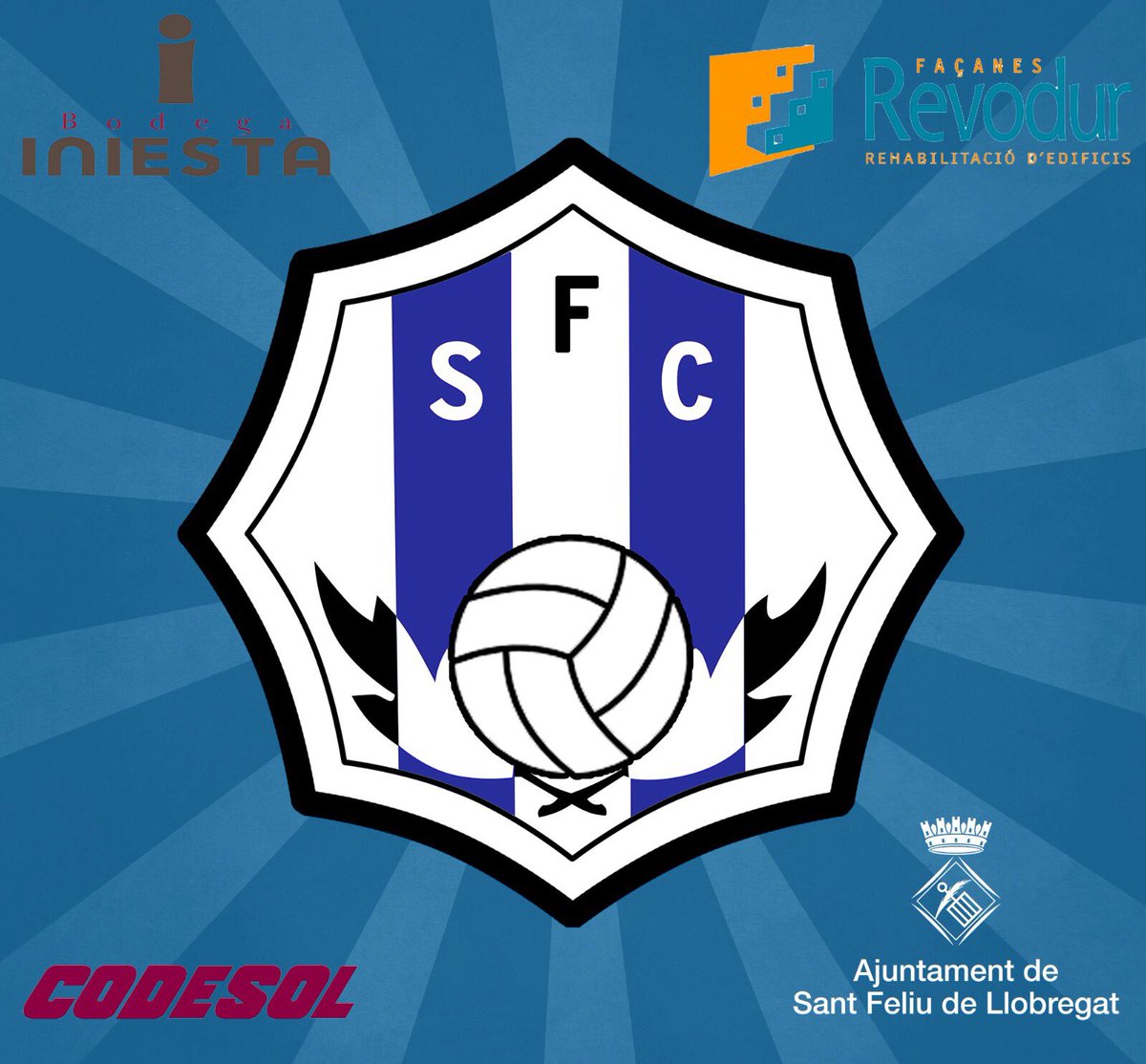 SantfeliuencFC's tweet photo. Demà mes de 600 esportistes formaran part d’un dia molt especial... t’ho vols perdre? @SFCFutbolBase @BodegaIniesta # Revodur #Codesol @ajsantfeliu #PRESENTACIÓNSFC https://t.co/l3yQnjPJFA