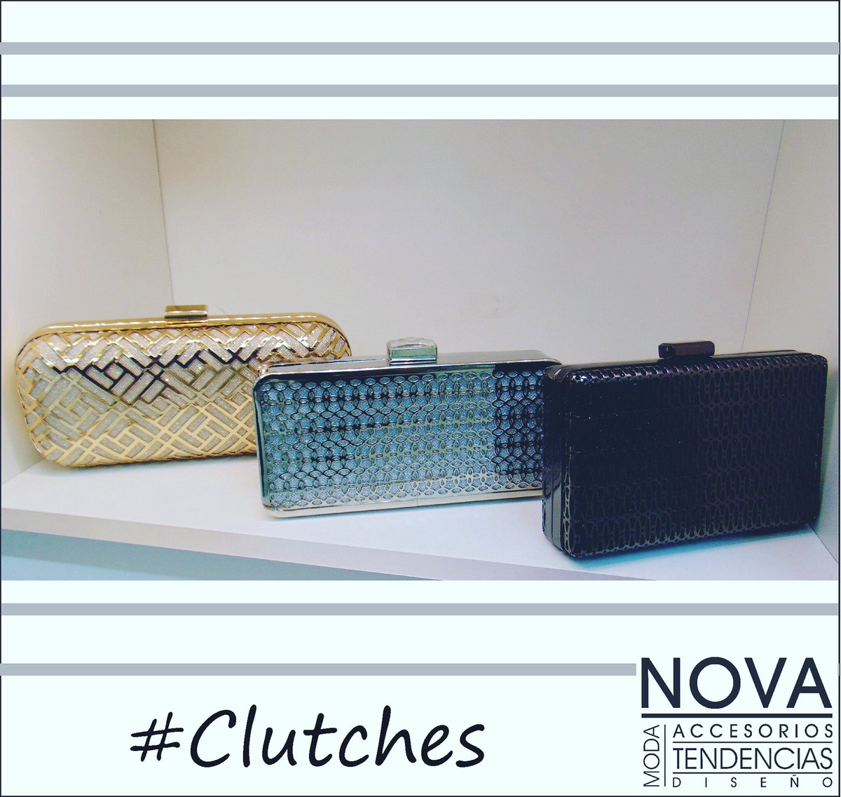 NovaAccesorios's tweet photo. #infaltables para complementar tu #look para estas #fiestas son nuestros #sobres #clutches #novatips #novaaccesorios @PuntaCarretas @PuntaShopping https://t.co/ldXkSxED6T