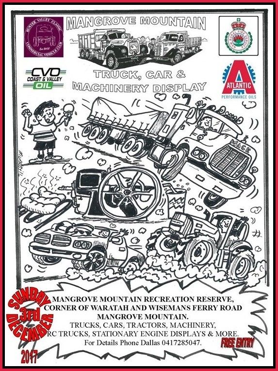 CarsofAustralia's tweet image. The Mangrove Mountain Truck, Car &amp;amp; Machinery Display will be held on Sunday 3 December 2017 at Mangrove Mountain Recreation Reserve, Cnr. Waratah &amp;amp; Wisemans Ferry Road, #Mangrove Mountain NSW carsofaustralia.com.au/whats_on.php?d…