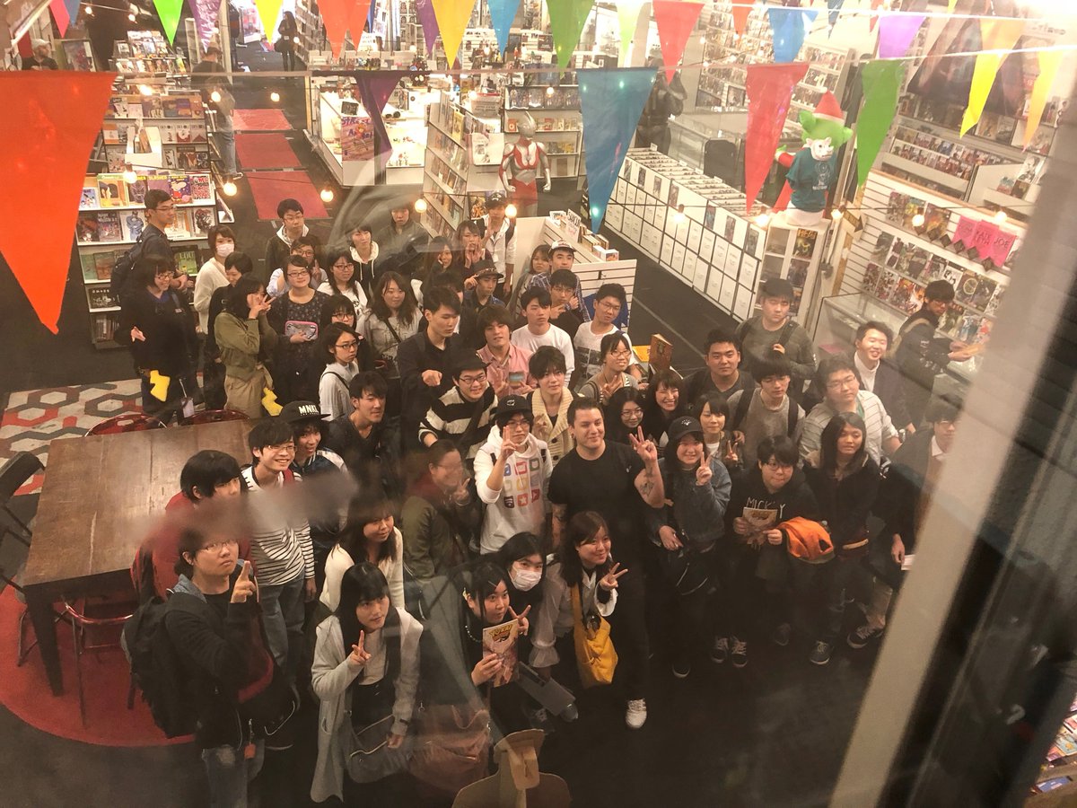 MeltdownComics's tweet photo. Our latest batch of @meltdownUni students from Japan! Love to be able to host these classes for the last 18 yrs. Bringing USA #comicbooks structure to future #manga creators = RAD! https://t.co/0UP2ew2gTU