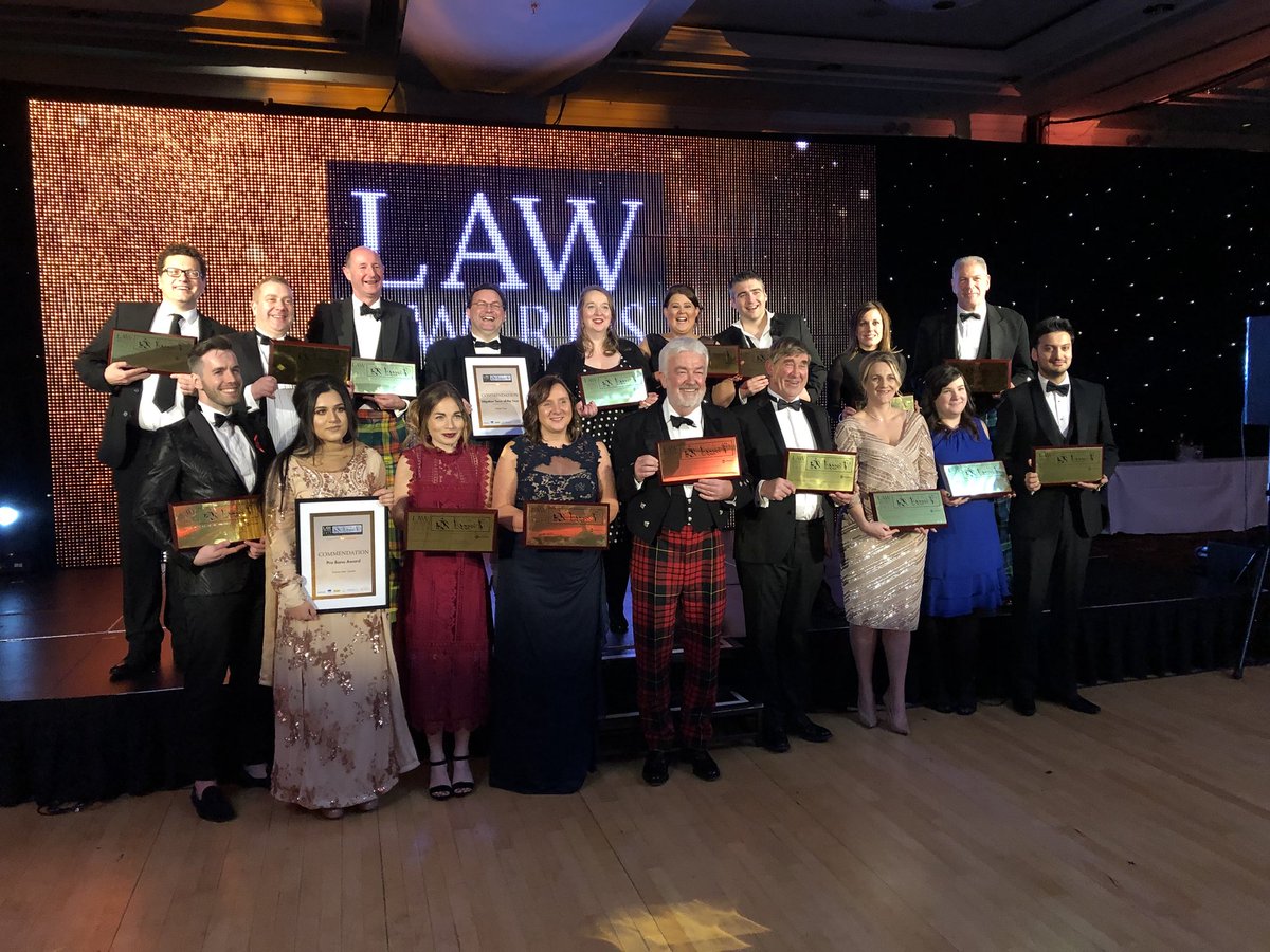 Three nominations, three wins! Proud to be <a href="/Thompsons_Sols/">Thompsons Solicitors</a> #THELAWAWARDS