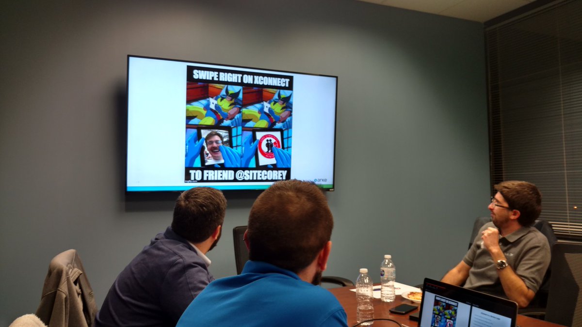 bill_cacy's tweet photo. @sitecorey made it into the updated xConnect presentation by @sitecoreeric at Sitecore User Group Cleveland #SUGCLE https://t.co/q3YQF9R2rz