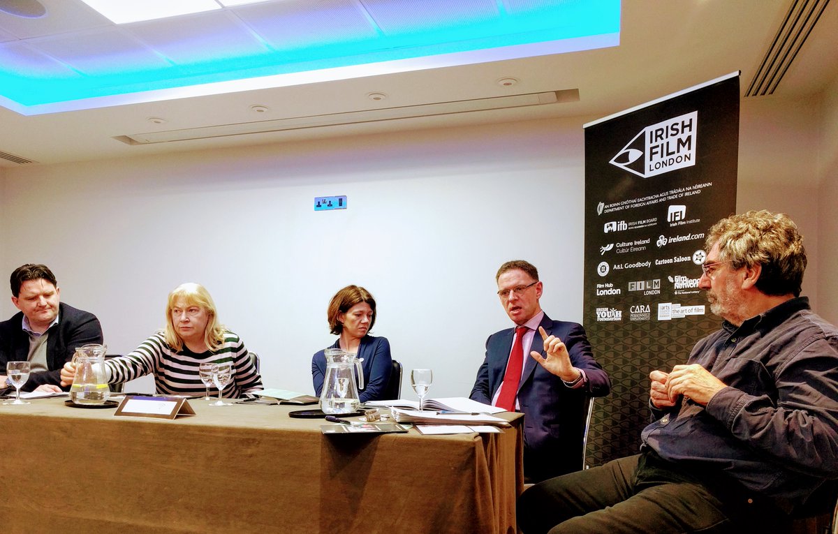 rachelrath's tweet photo. Today #Ireland #film and #brexit @IrishfilmLondon w/ @GrantThorntonIE @johnpgleeson @irishfilmboard #TheresaMcGrane @bfi #isabeldavis Media Advisor #DavidMcMunn @ACE_Producers #SimonPerry https://t.co/6Gh9p4e2eH