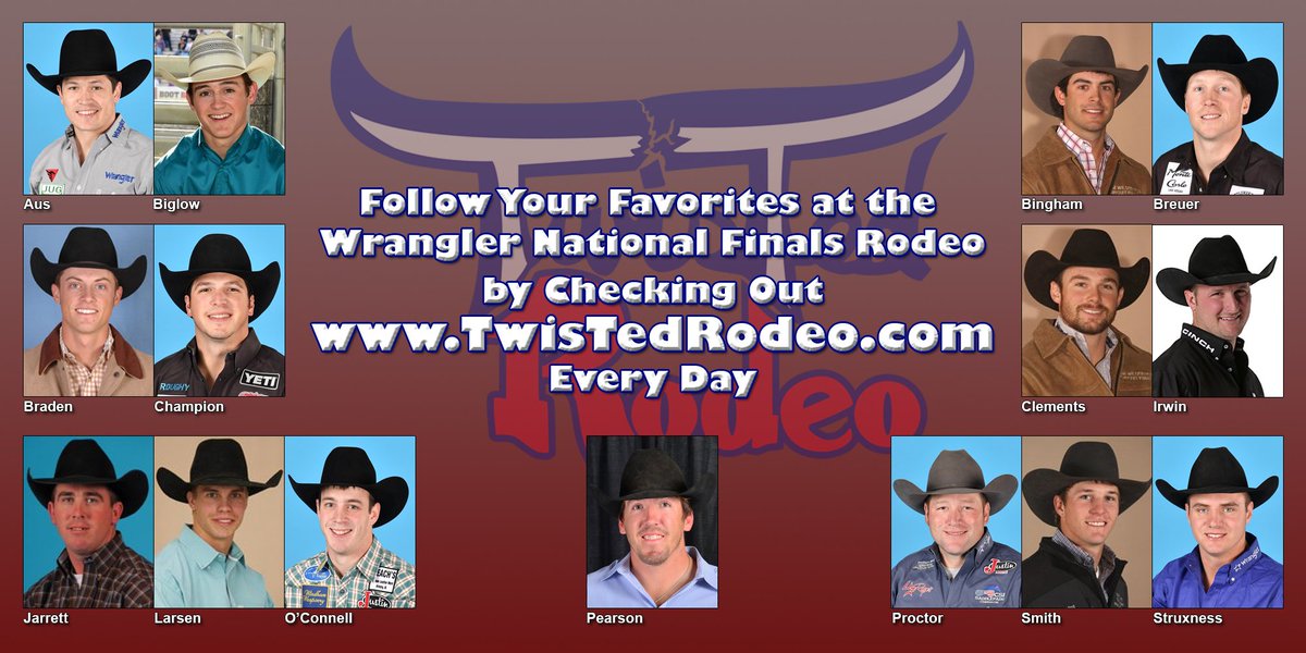 TwisTEDRodeo's tweet photo. As we get ready for the @LasVegasNFR, be sure to check on your favorites through https://t.co/Yrb2MwvejV every day. @TIM_O_CONNELL @Richmondchamp  @tybreuer  @mason_clements  @gmanrodeo  @KyleIrwin15  @OrinLarsen @tkaus564 https://t.co/ZA8Mra6rhw