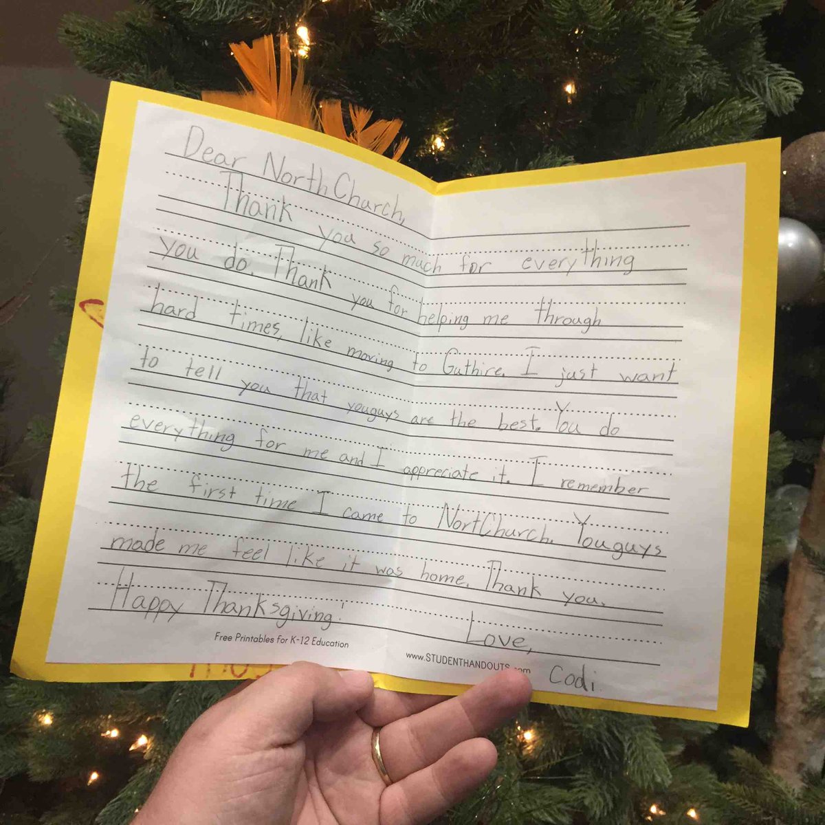 northKIDS's tweet photo. Codi gave us the best Thanksgiving Card EVER #WeInvestTheBestInTheNextGeneration #northKIDS #NORTHCHURCH https://t.co/btgaspVRyO
