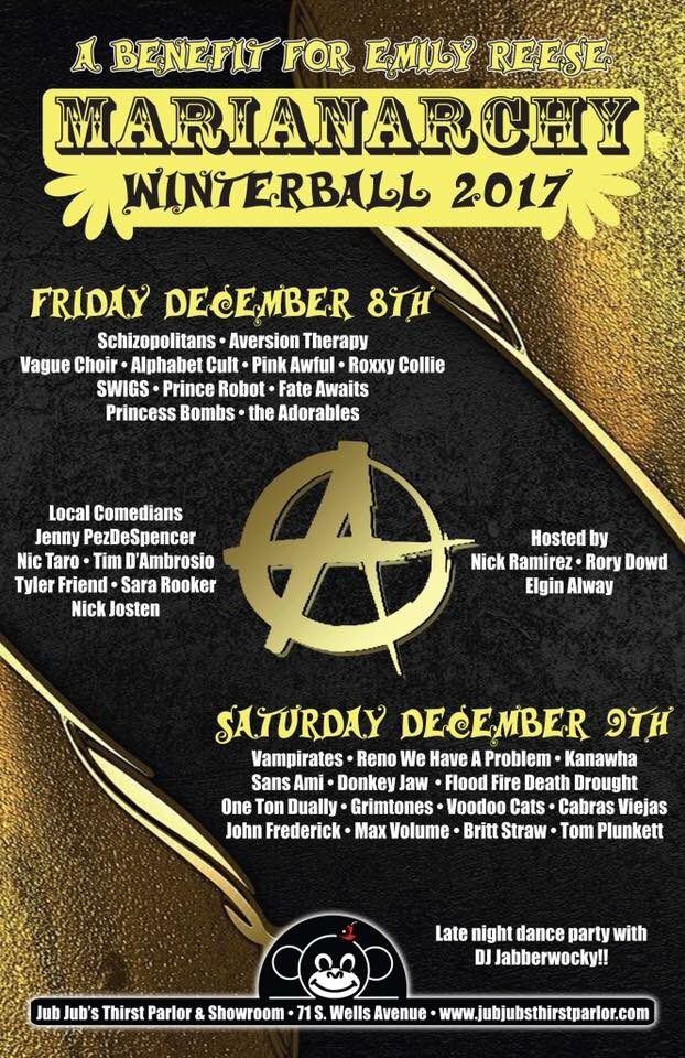 SWIGS is stoked to be apart of Marianarchy 2017, a benefit for a great cause. We’ll be sharing the stage with awesome local artists. Come out for both days people! <a href="/JubsReno/">JubJubsThirstParlor</a>
