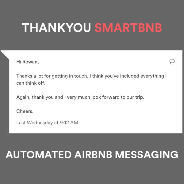 I get this same response almost every time. I answer all of my guests questions before they ever have to ask, and I automate the whole process. Pretty cool hey!  Go check: airbnbsmart.com/ultimate-guide…