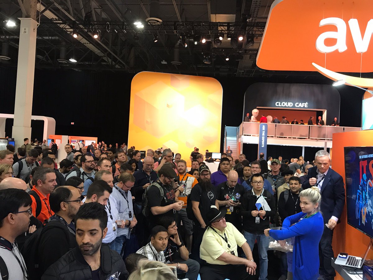 zenoss's tweet photo. Thanks so much to everyone who stopped by the @zenoss booth at @AWSreInvent & congratulations to the winners of the @YETICoolers! #OwnIT #SDITO #ITSquad #AWSreinvent2017 https://t.co/DldHPpn5YV