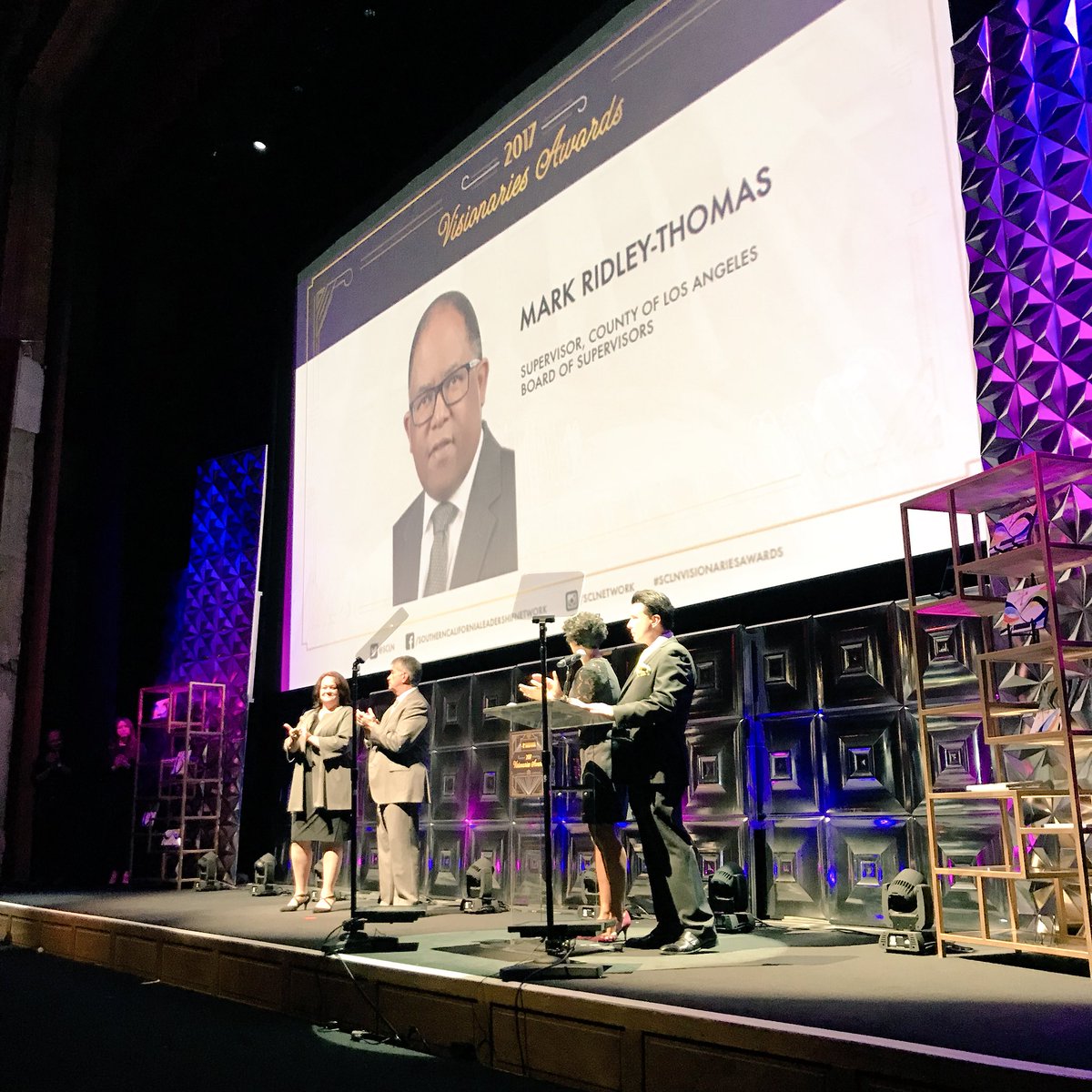 LAAreaChamber's tweet photo. Congratulations to @senricardolara, @LACoSheriff, @lady_of_troy &amp; @mridleythomas — 4 of our outstanding 2017 #SCLNVisionariesAwards Honorees who are driving change daily! https://t.co/hqDDvaNS2J