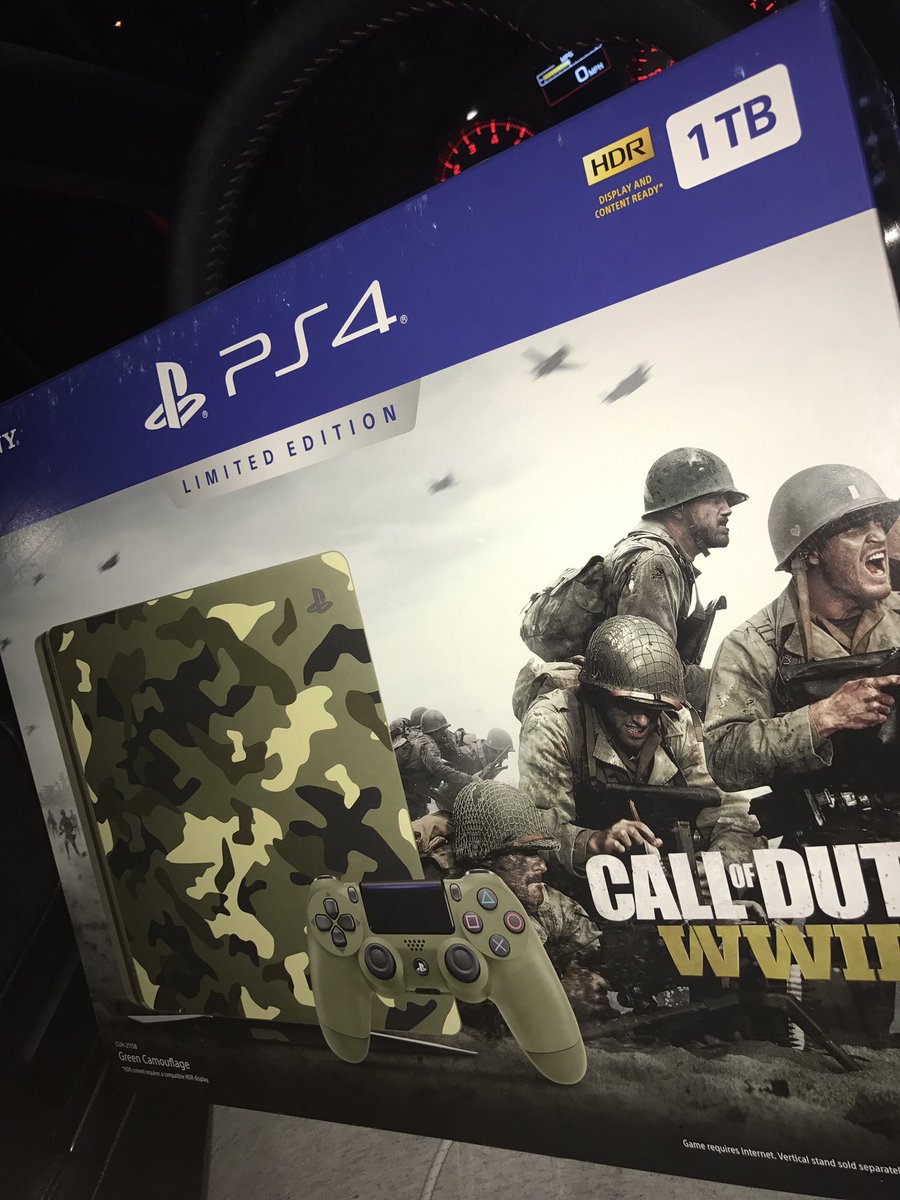 UnitedgamerzHQ's tweet photo. I'm giving away a Call of Duty WW2 LIMITED EDITION PS4 to anyone that likes and retweets this tweet right now!! (Followers only) https://t.co/CxlSqtHuhf