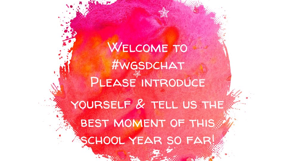 WGSDCHAT's tweet photo. Good evening and welcome to #wgsdchat https://t.co/SDZofjuNyI