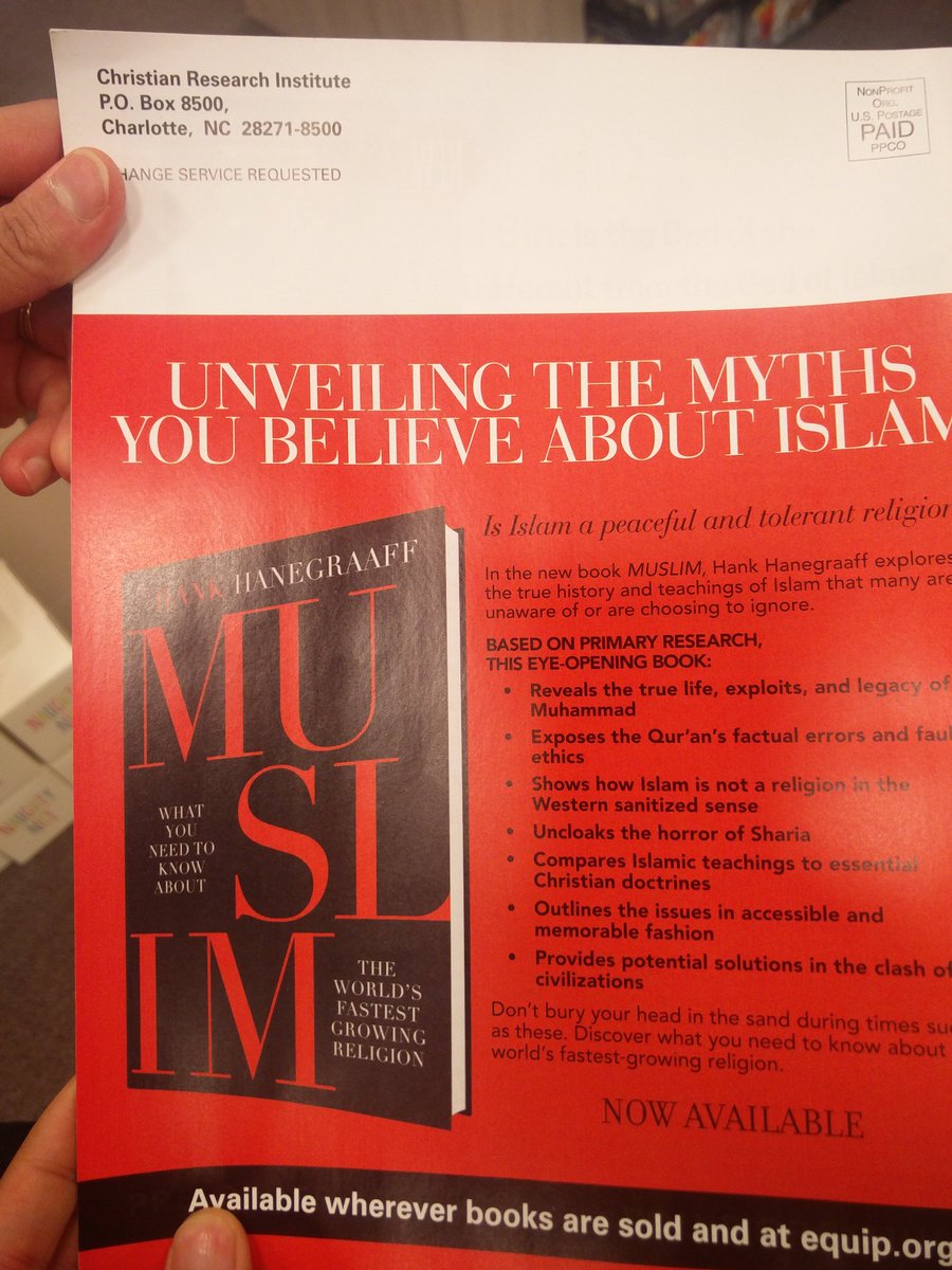 mazzouni's tweet photo. Uhh @chaptersindigo can you remove this magazine from all your stores? This Charlotte based mag is instigating hate by spreading misinformation about Islam in a very sensitive time for all Muslims especially hijabi women. How did this get approved? It's very threatening. @nccm https://t.co/mcHTh3C5QL