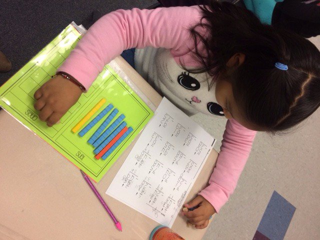 MrsStallings2nd's tweet photo. Working hard on subtraction! #2ndgradeSW https://t.co/SBSVlLPkHM