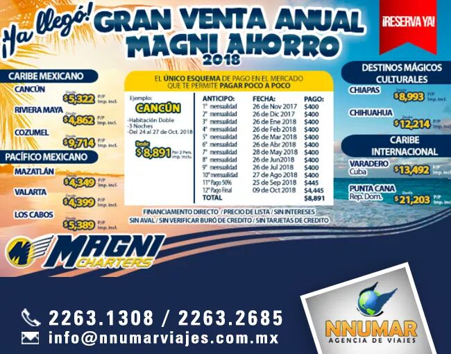 NnumarViajes's tweet photo. ¡Nunca es muy pronto para empezar a planear unas divertidas vacaciones! 💥👙🕶️🌴

Visitanos y preparate para disfrutar de unas #VacacionesIncreibles
Pregunta por promoción a #MesesSinIntereses 😉👍

Llámanos  📞Tels: 81 2263 1308 / 81 2263 2685
#NnumarViajes #ViajarEsVivir https://t.co/20dEnS2ESP