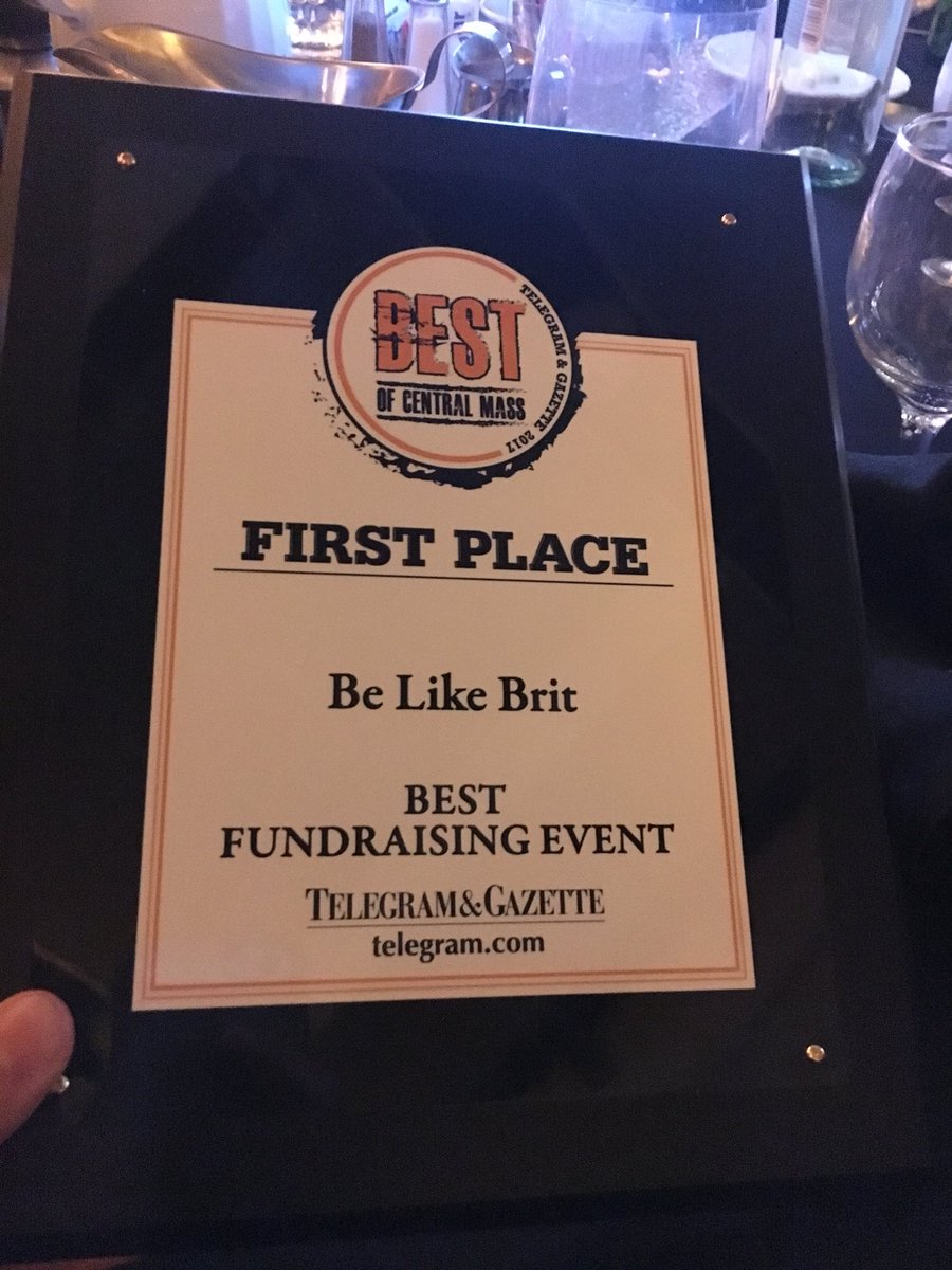BeLikeBrit's tweet photo. We won Best Fundraising Event!!! Thanks so much to everyone who voted for us!💙 https://t.co/jKFmvL87C5