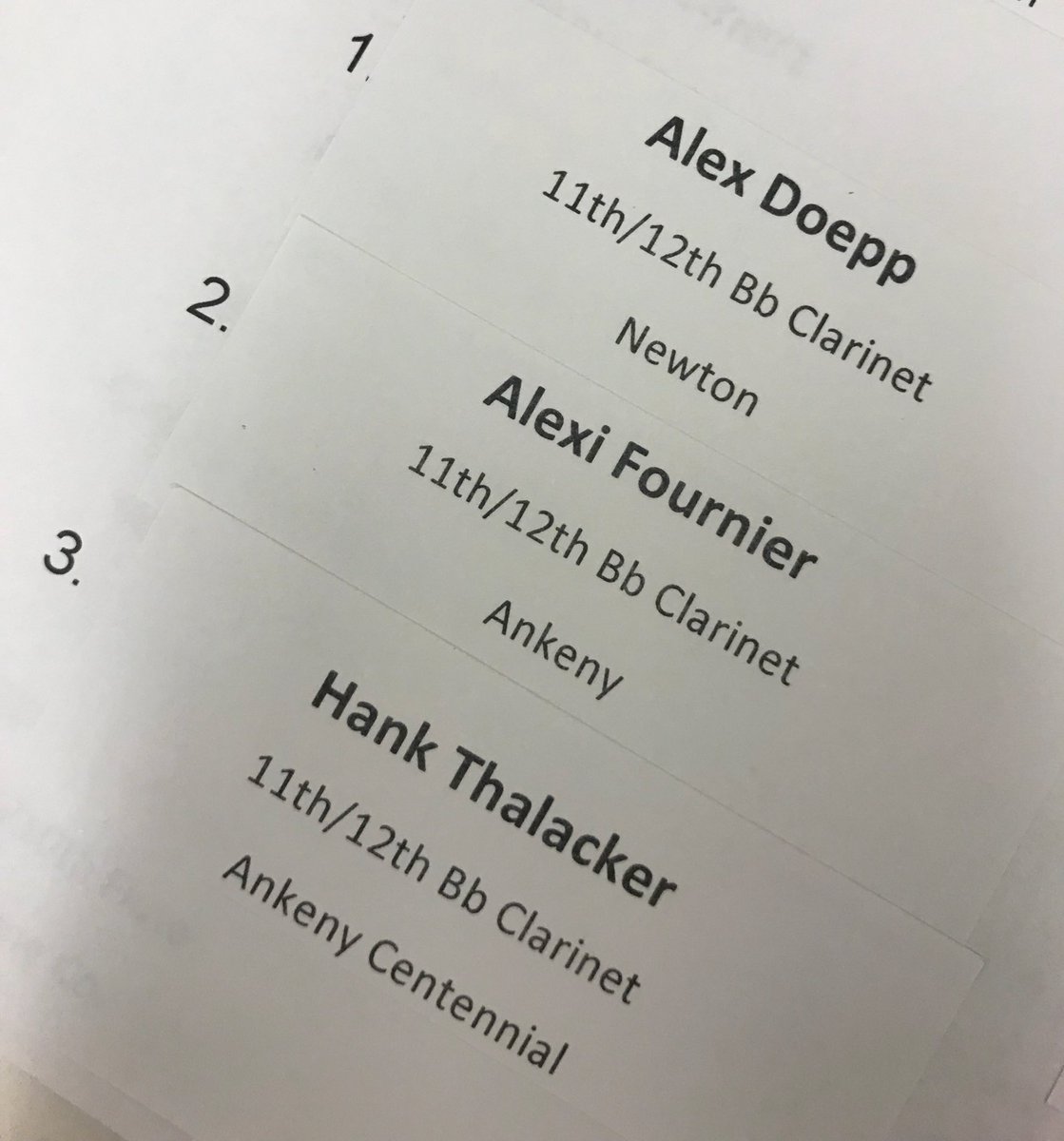 AnkenyBand's tweet photo. Congratulations Alexi! Playing 3rd clarinet in the 11/12 SCIBA honor band! https://t.co/rHmRSivQq7