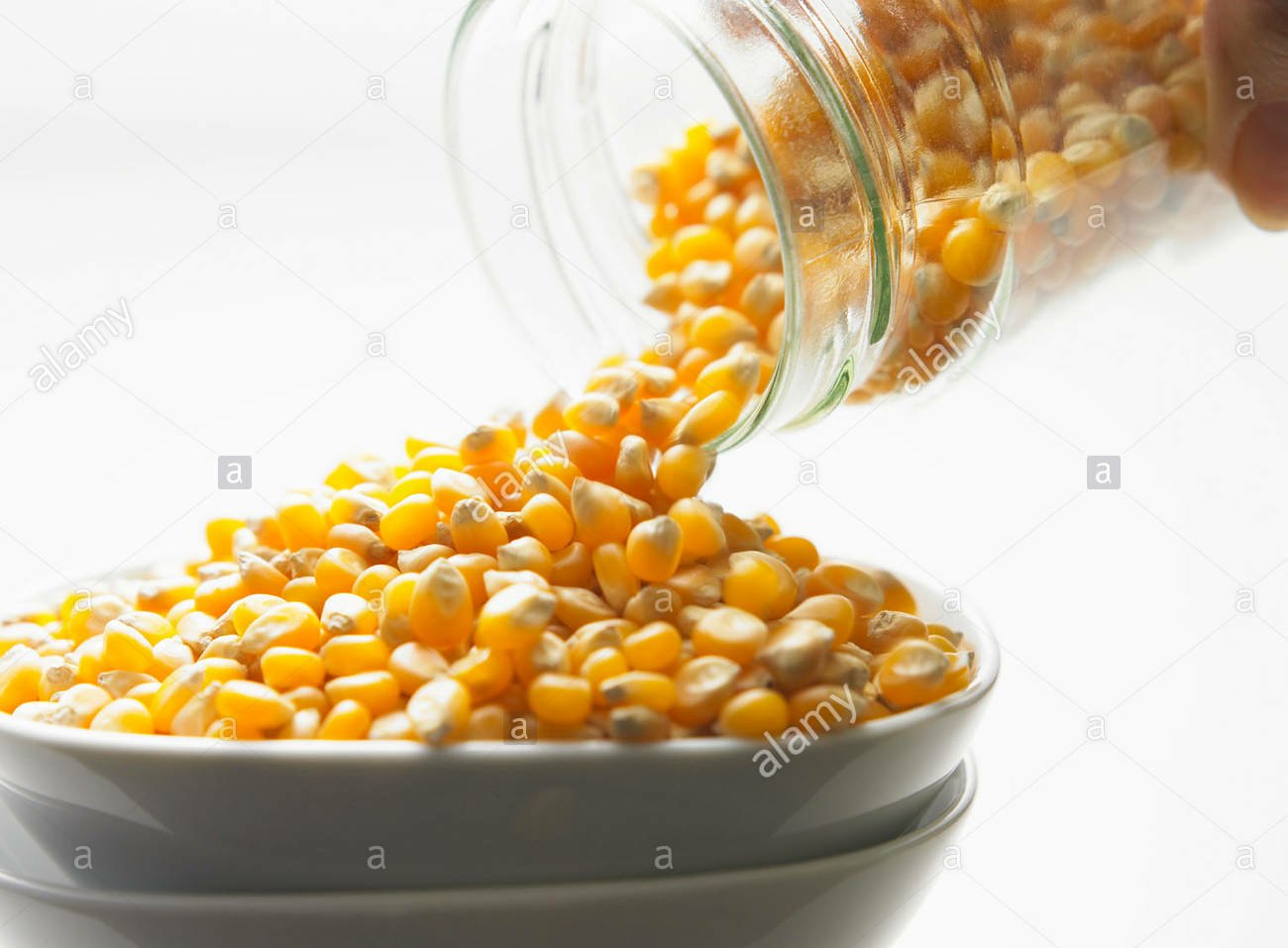 Hard pour corn