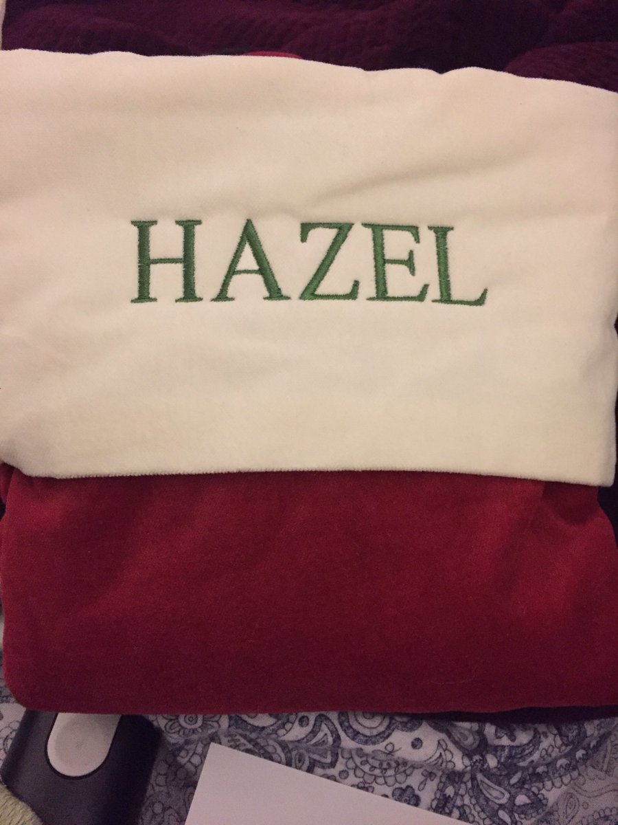 AcuityNicole's tweet photo. Trying to order a monogrammed stocking for Rose to match Hazel's, but this font isn't available :( say it ain't so @potterybarn https://t.co/MUrbt5RHK1
