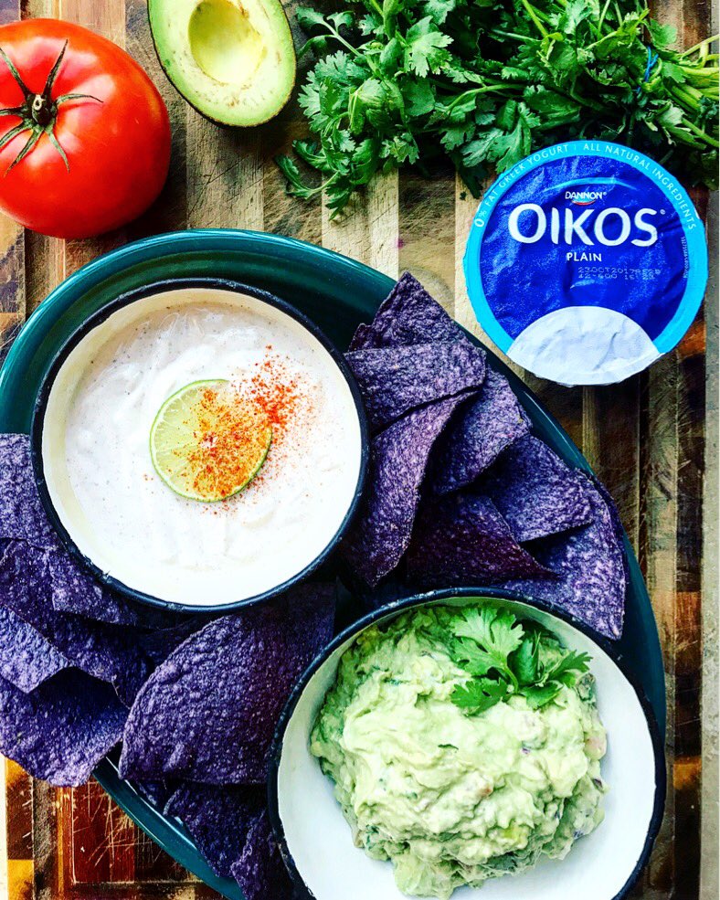 Create the ultimate #SundayFootball spread using <a href="/oikos/">OIKOS</a> nonfat Greek yogurt to amp up the protein and lower fat. Recipes on educatedplate.com/blog #BeUnstoppablyYou #ad
