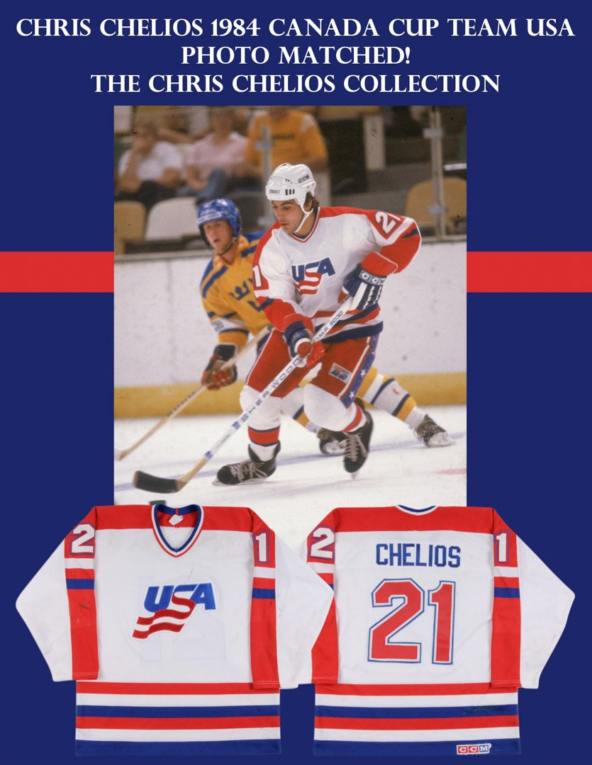 Fall 2017 Auction: Final Day!

The Chris Chelios Collection!

Chris Chelios 1984 Team USA Canada Cup Game Worn Jersey
Photo Matched!

gamewornauctions.net     

#NHL #Hockey #USA #HOF #HHOF #NorrisTrophy
#MontrealCanadiens #ChicagoBlackhawks #DetroitRedWings #AtlantaThrashers