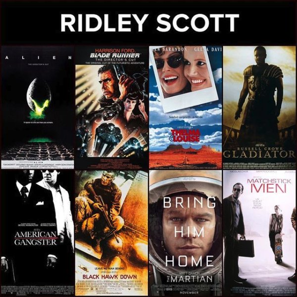 Happy birthday Ridley Scott! Which of his films is your favorite? 