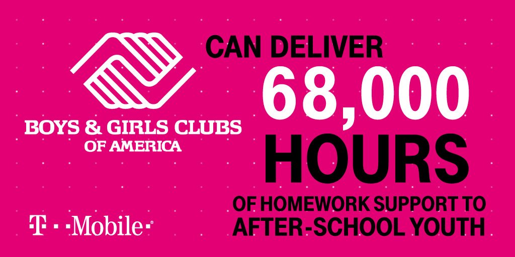 JohnLegere's tweet photo. @TMobile 💓 Because of your actions on #GivingTuesday, @TMobile donated to @BGCA_Clubs! #givingTWOgether https://t.co/Z85YcWYxnc