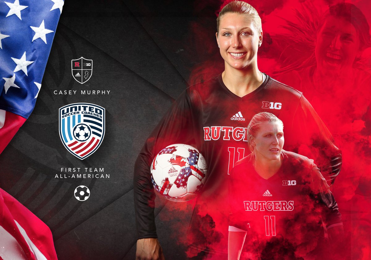 RUWSoccer's tweet image. ⚽️2017 MAC @HermannTrophy Semifinalist
⚽️2017 #B1G Goalkeeper of the Year
⚽️First Team All-Big Ten
⚽️First Team All-Midwest Region 
and now...
⚽️First Team All-American!! 🇺🇸🇺🇸
Congrats Casey Murphy! 📰bit.ly/2AgTbE8