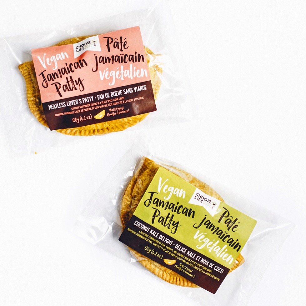 ChooseLifeFoods's tweet photo. Our Patties are now available @MoissonSante, La Carotte Joyeuse, Healthtree, Herbivores, L'Eau Vive aliments naturels, etc. Check our website for an updated list: https://t.co/TedCO0nR5c #mtlfood #mangersante #jamaicanpatty #alimentsqc #faitauquebec #montrealfood #vegan #vegans https://t.co/OjWEqOOu80