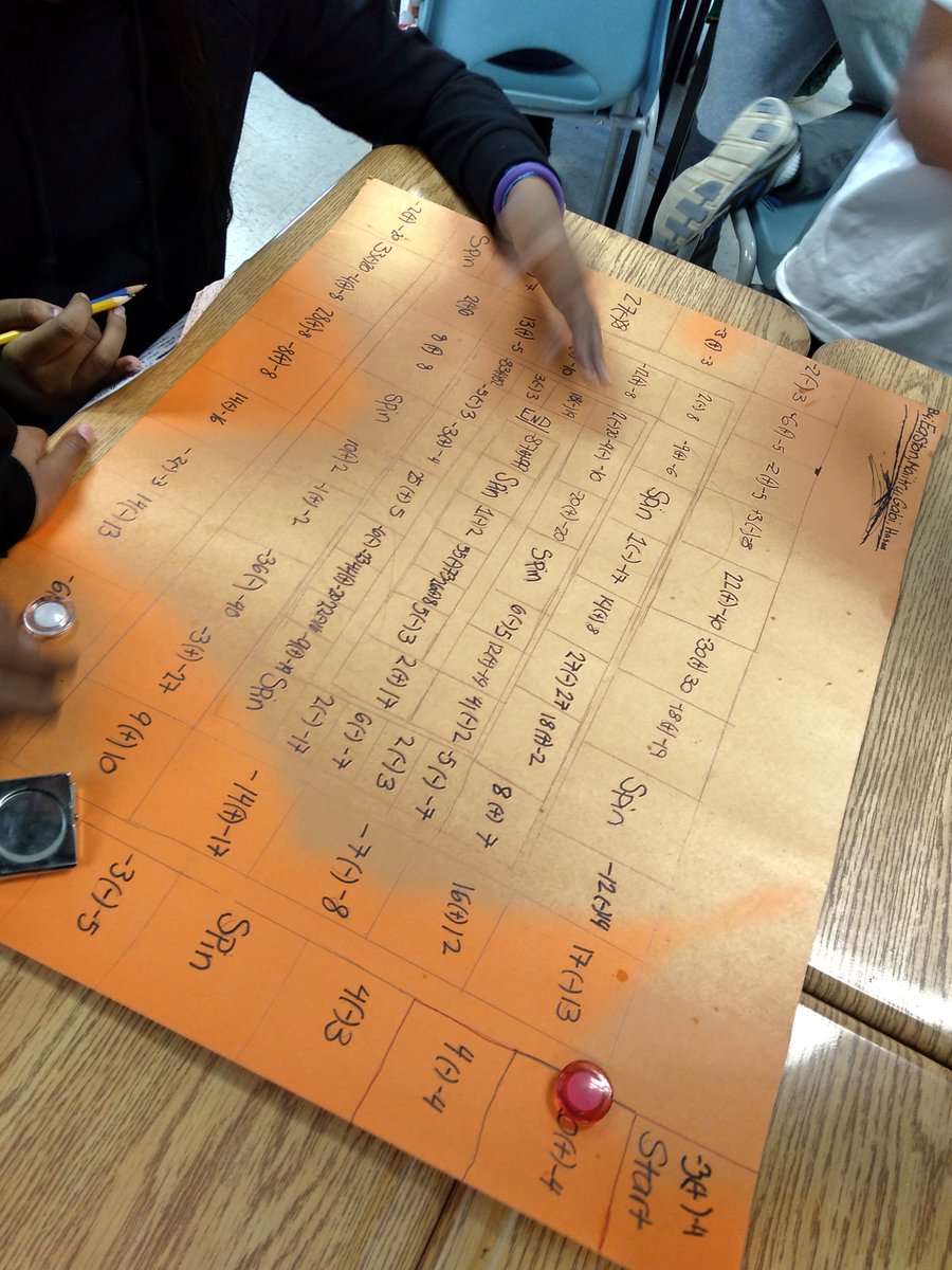 SarahOBrown's tweet photo. 7D is exploring integers! @RHL_Inspire
#handsonmath #handsonlearning #integers #mathboardgames #Studentwork https://t.co/ywIfaVYF2l
