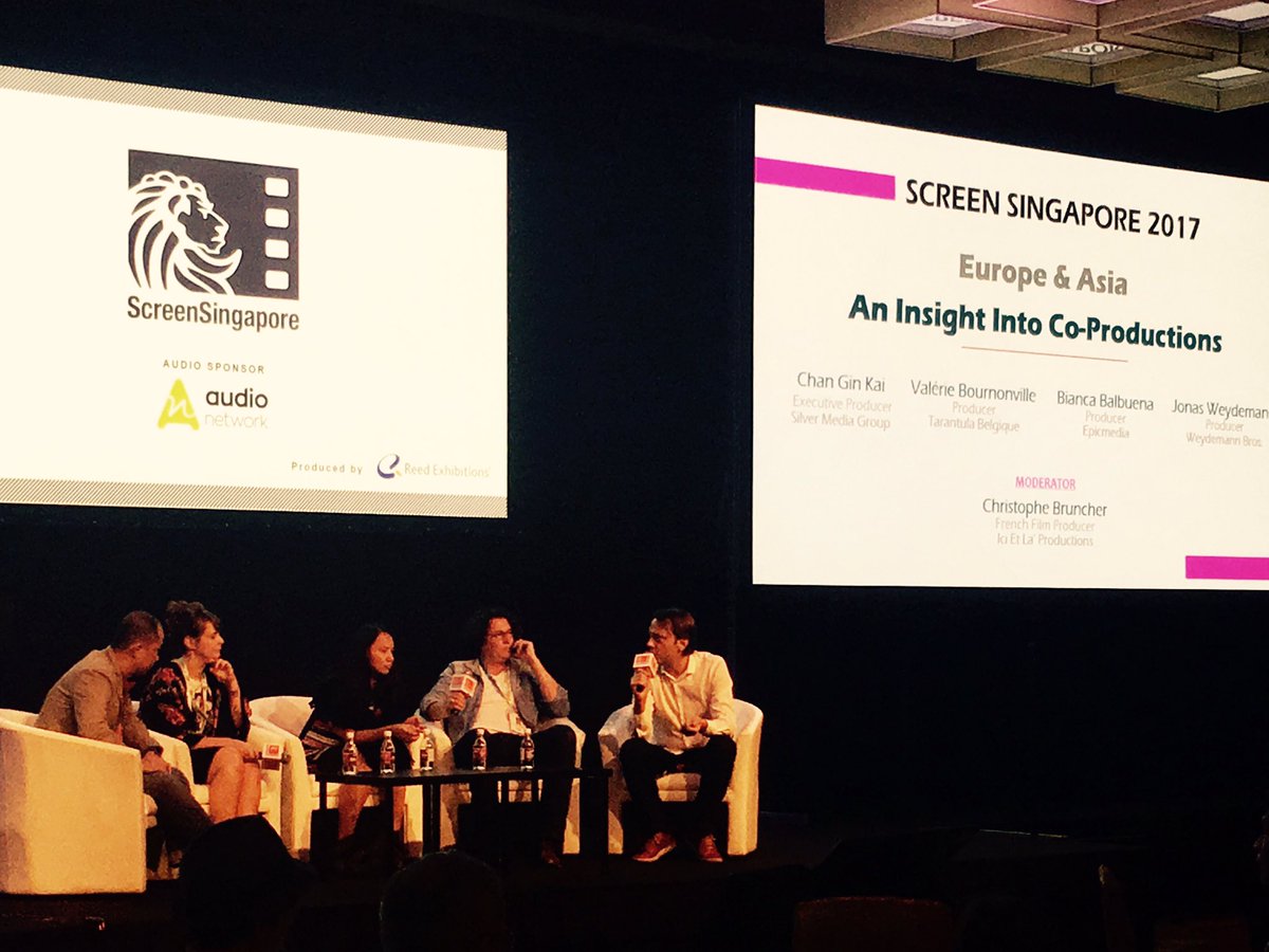 V_Mackintosh's tweet photo. Europe &amp; Asia. An insight into Co-Productions #screensingapore  #WellingtonNZ #ScreenWellington https://t.co/yYK6BIFTdN