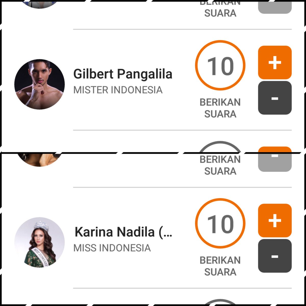 Kita vote ka gilbert dan ka karina semoga masuk top 5 dua duany "AMIN" #Missupranational #mistersupranational #indonesia
