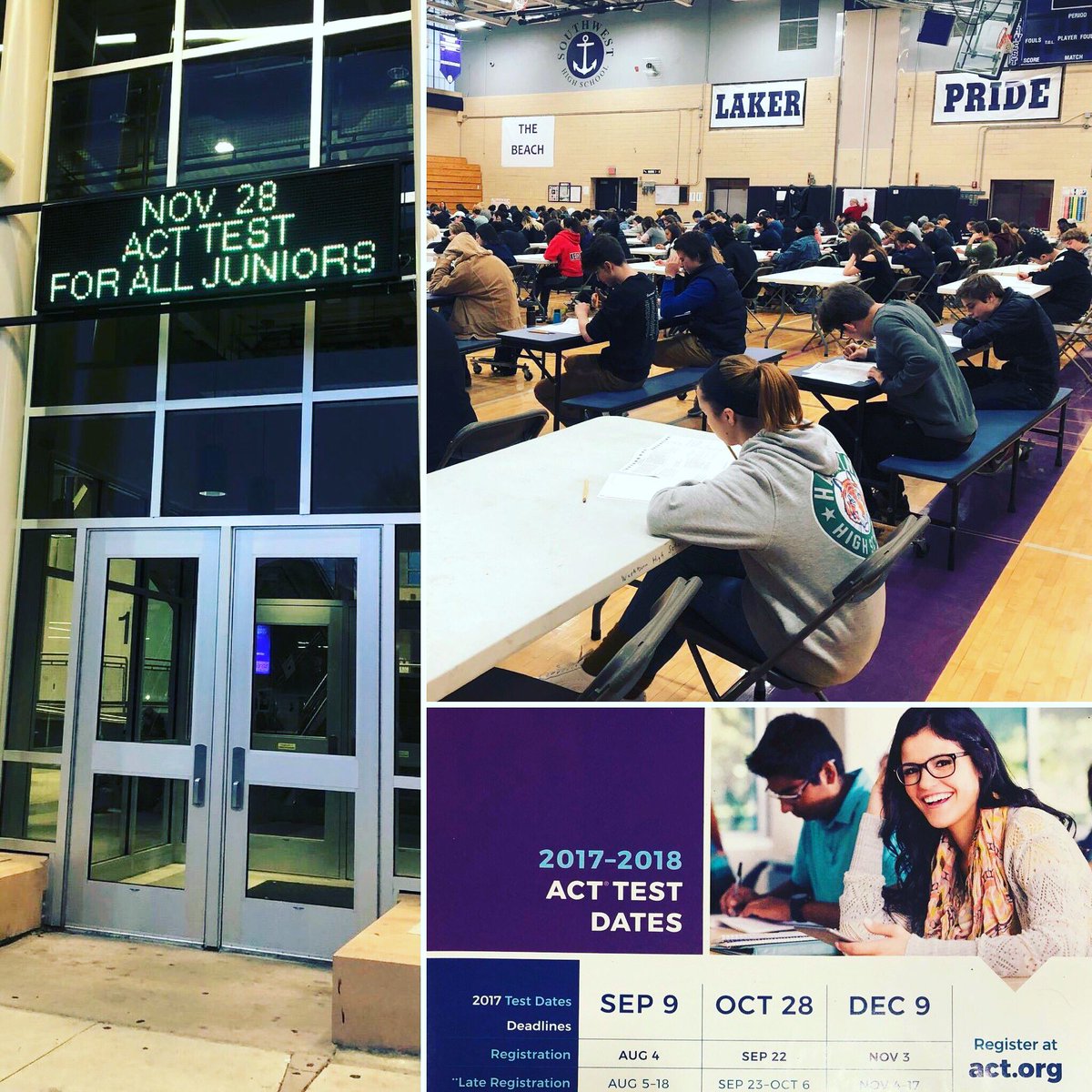 Our SW High Career &amp; College Center + SW counseling team offered a practice ACT for 460 SW juniors this week, providing an opportunity for hands-on experience and confidence-building for taking the real ACT in the future!  #careerandcollegeready