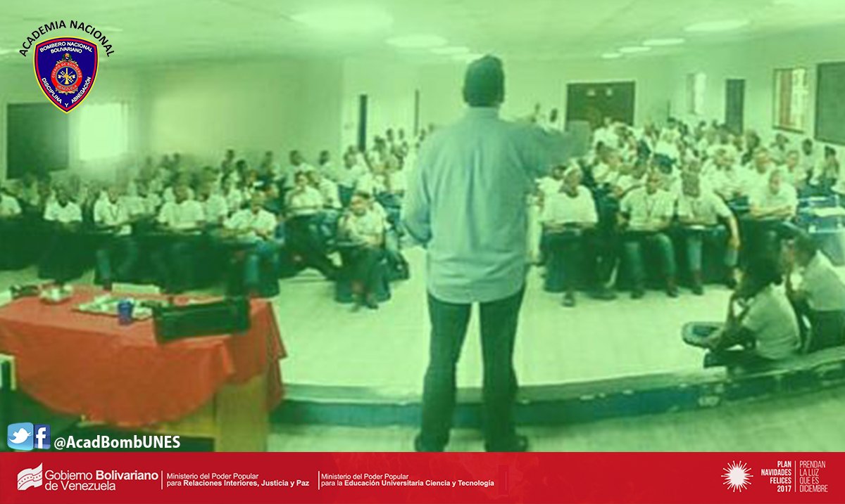 AcadBombUNES's tweet photo. Academia Nacional de Bomberos
Fecha: 28-11-17
Hora: 09:00"
Lugar: Auditorio CEFO El Cafetal
Actividad: Taller de buenas costumbres
Responsable: Cnel. MGs (B) Jesús Mata Márquez

@MIJPVenezuela 
@Mppeuct 
@VGRPC 
@DGNBEnLinea 
@UniversidadUNES https://t.co/9YzV2OQv93