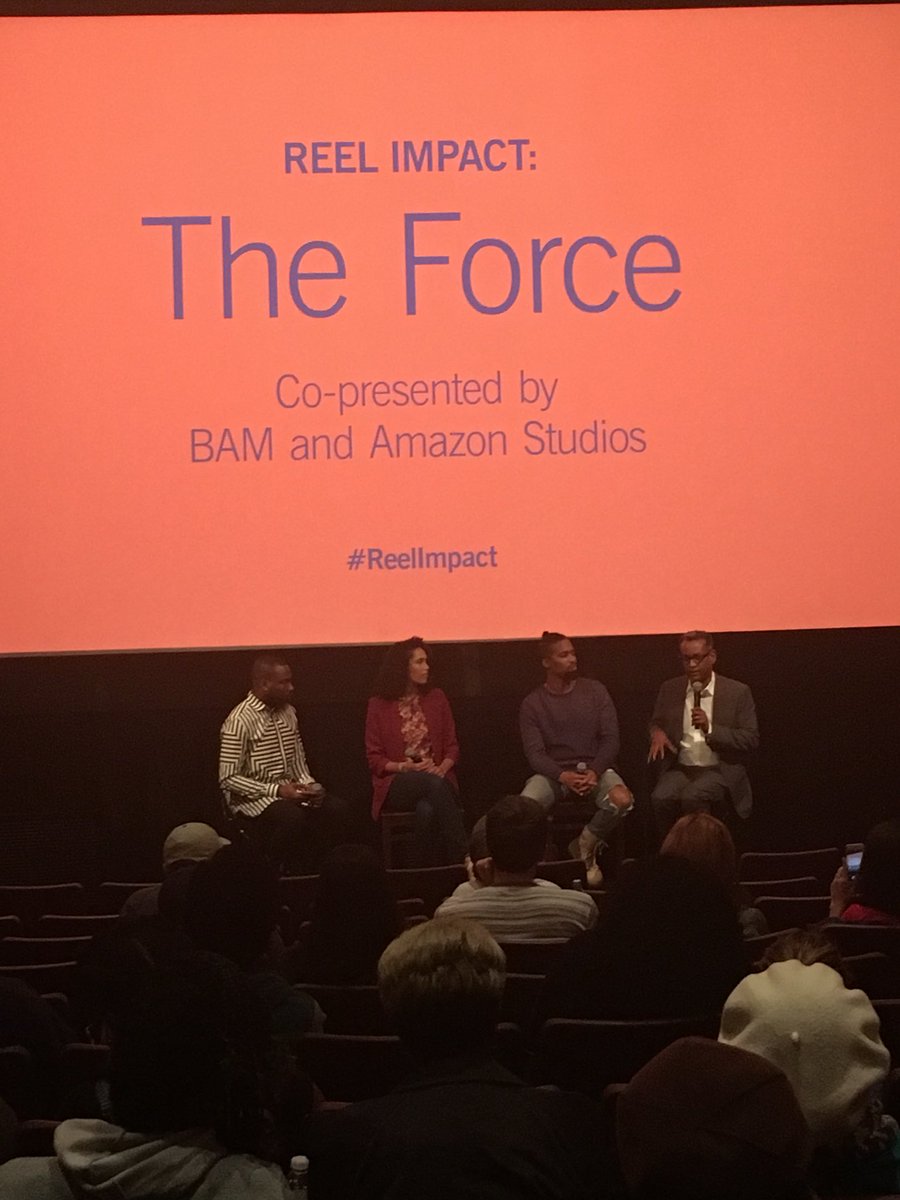 Reel talk at #ReelImpact @BAM_Brooklyn on police brutality and reform. “We are more prepared to respond to people’s anger than their sadness.” -@VinceWarren #TheForcefilm