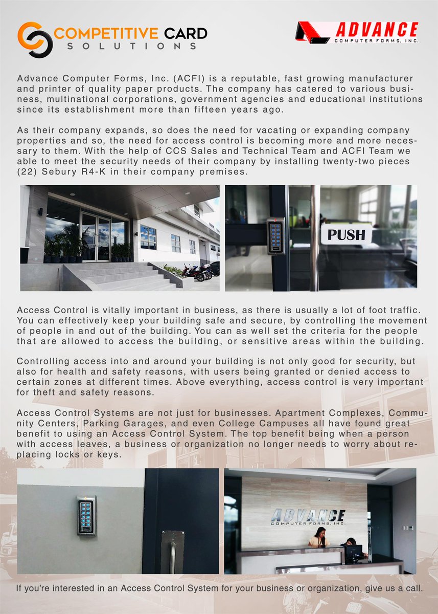 CompetitiveCard's tweet image. Featured Project, November 2017 - Go Beyond Traditional Security.

ccs.com.ph/blogs/news/fea…