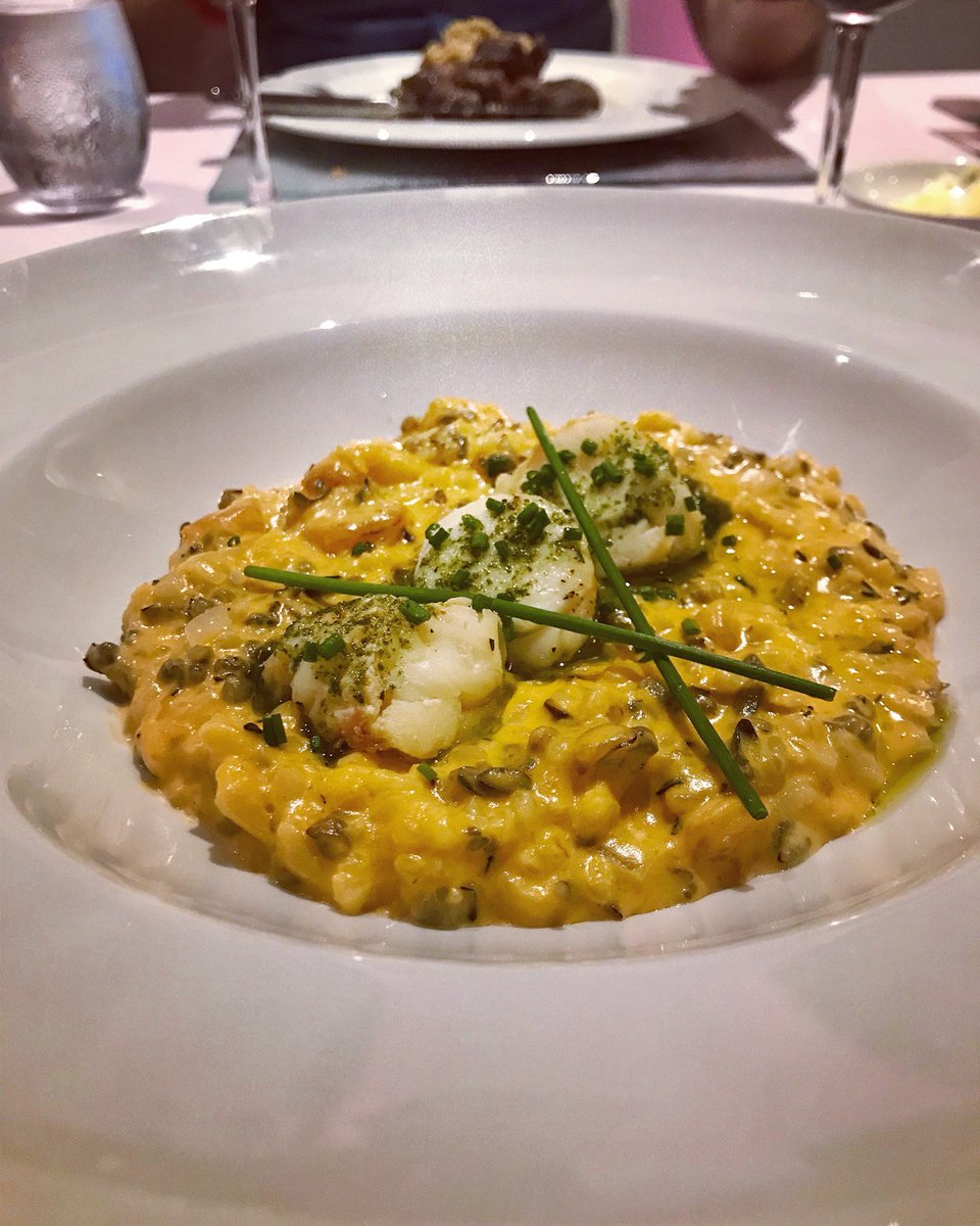 WestCityMag's tweet image. When life gives you lobster, make risotto. Served at @RiuHoteles Palace Paradise Island’s Krystal Restaurant #myriutrip