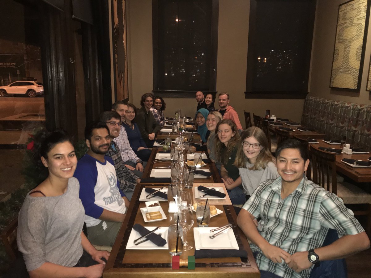 Fun celebrating the groups most productive year. Thanks to a great team. #Henrylab #csuchemistry