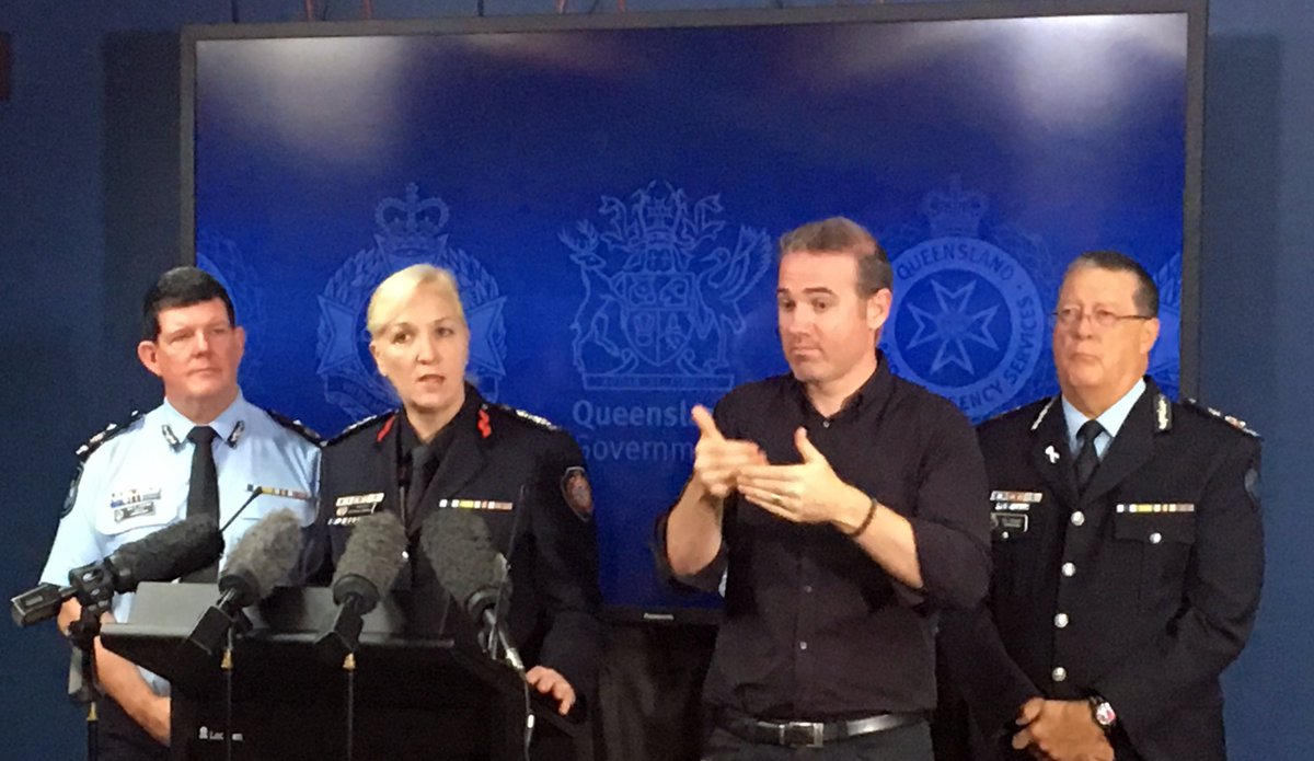 Discussed QFES preparations for summer storm and cyclone season with Qld Disaster Management Committee today. We are ready.

While we are expecting an average season in Qld that certainly can mean cyclones and flooding, so please Queenslanders, if it's flooded forget it.