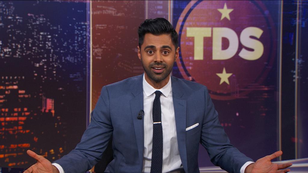 TheDailyShow's tweet photo. .@hasanminhaj is in the house tonight to break down Trump’s latest Islamophobic tweets. https://t.co/imPRqUmICl