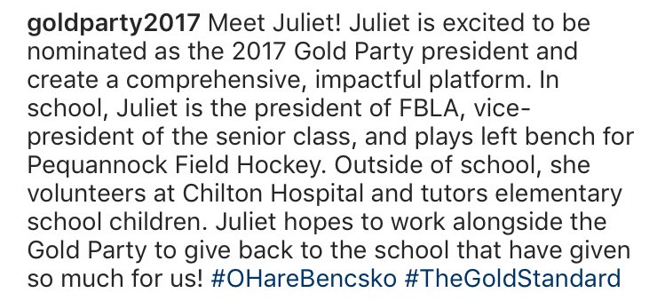 GoldParty2017's tweet photo. #OHareBencsko #TheGoldStandard https://t.co/YoswqnJId5